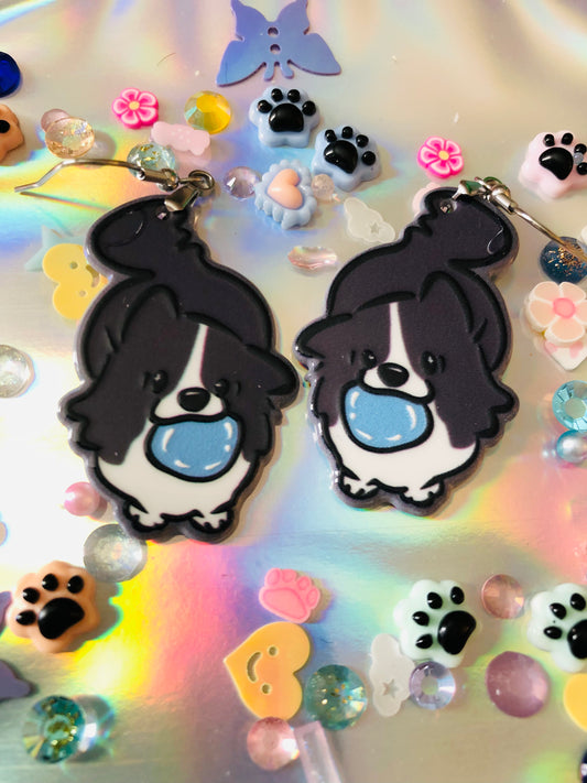 Border Collie Earrings