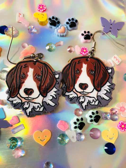 Beagle Puppy Earrings